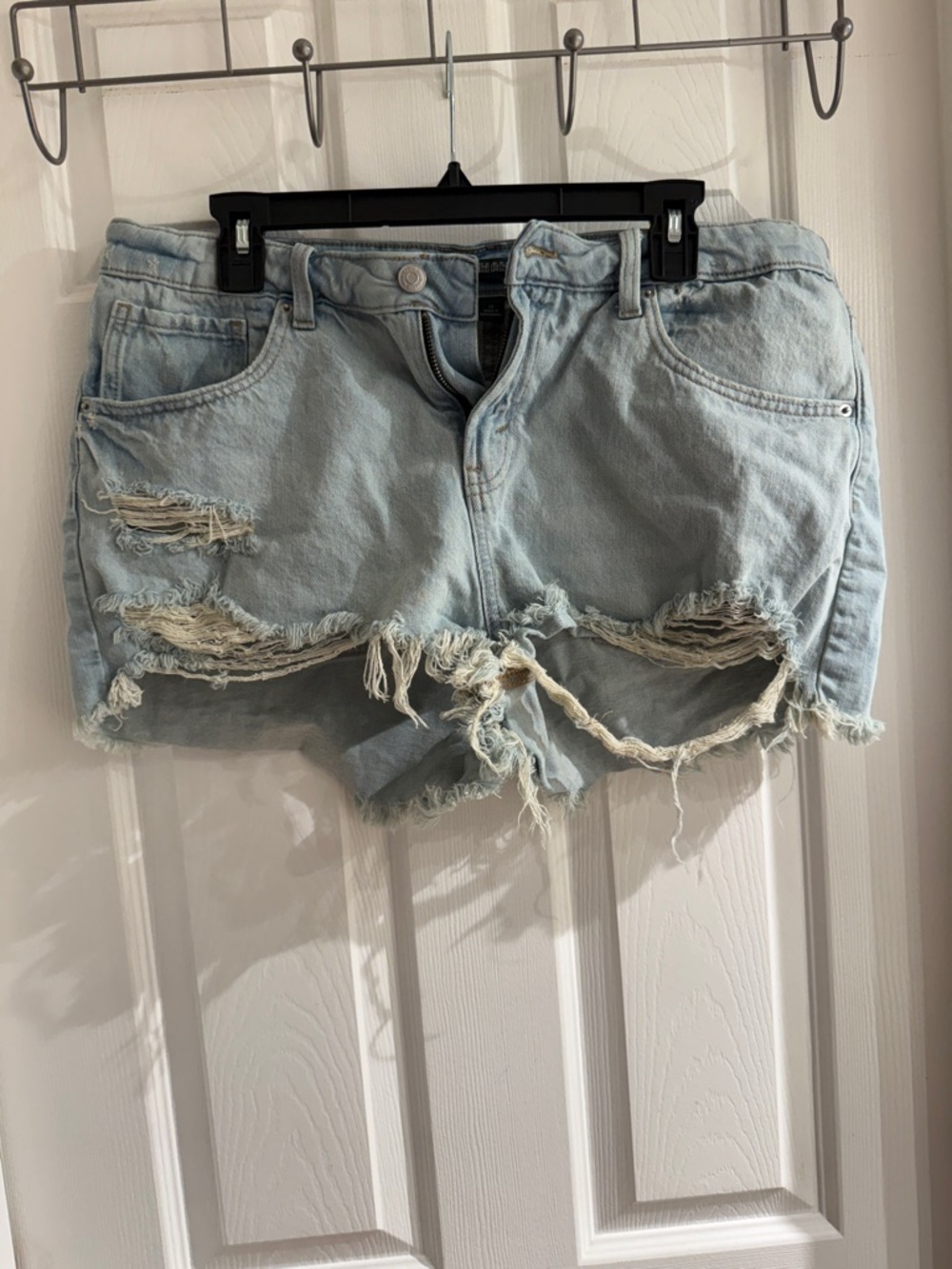wild fable Light Blue Distressed Denim Jean Shorts